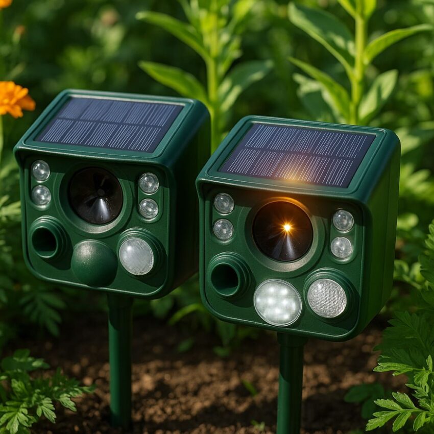Solar Ultrasonic Animal Repellent Defender